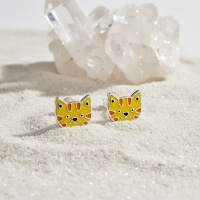 Zilveren Tijger Oorbellen - Schattig Cadeau -