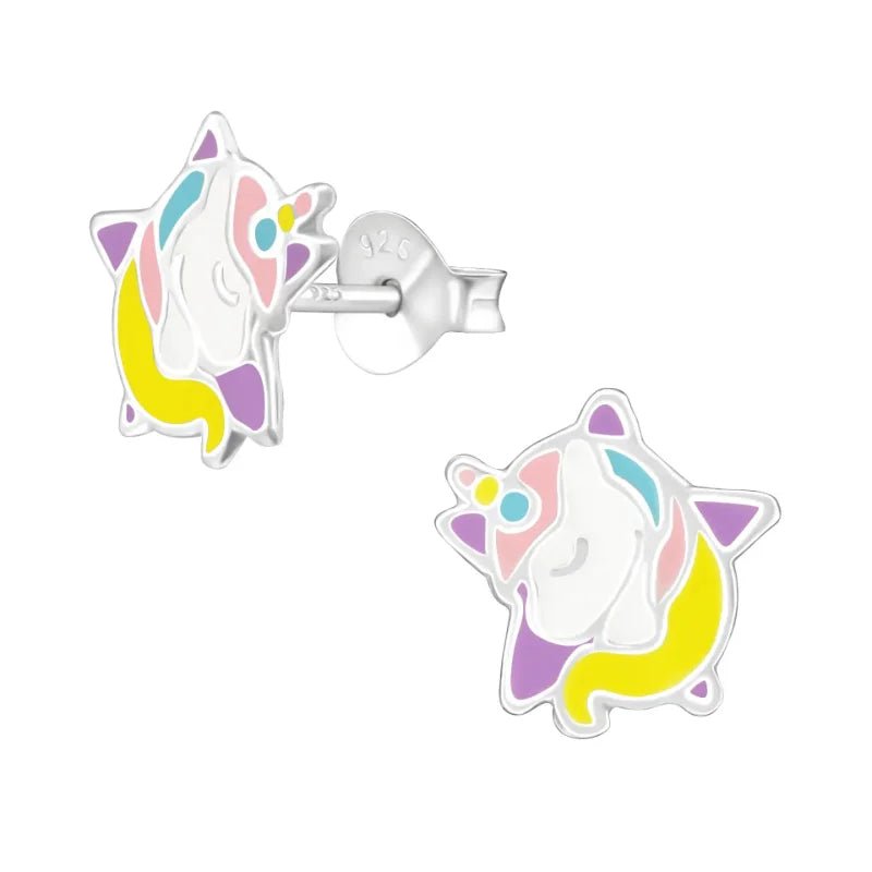 Zilveren Unicorn Oorbellen - Ster & Eenhoorn -