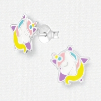 Zilveren Unicorn Oorbellen - Ster & Eenhoorn -