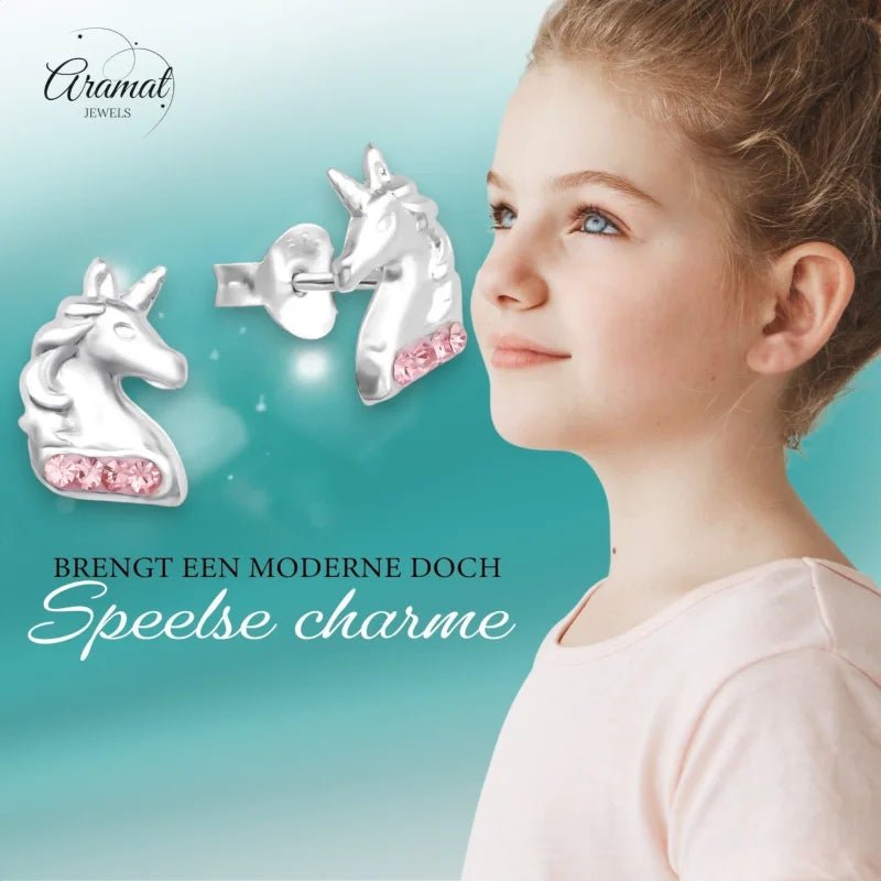 Unieke Zilveren Unicorn Oorbellen - Tijdloos & Elegant -