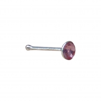 Neuspiercing met Kristal Steentje 2mm - Violet - Dames