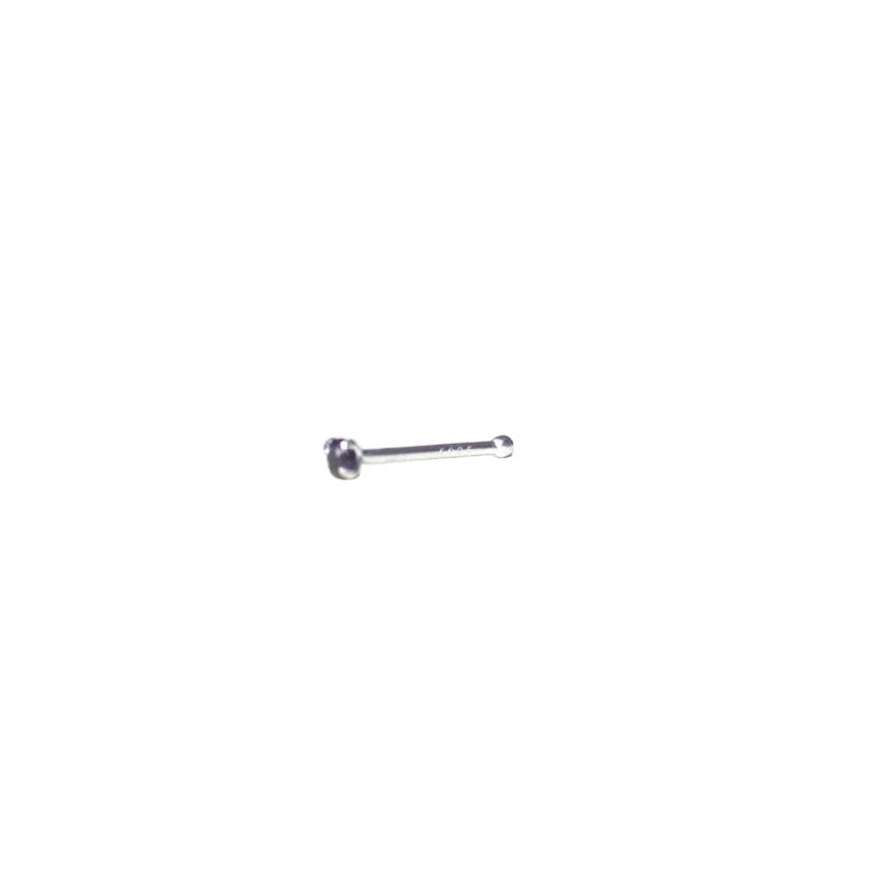 Zilveren Neuspiercing met Kristal Steentje 1.5mm - Aqua Blauw - Dames
