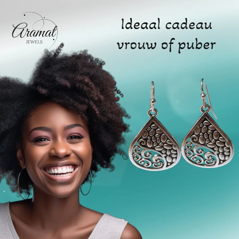 Druppel Oorhangers Antiek -