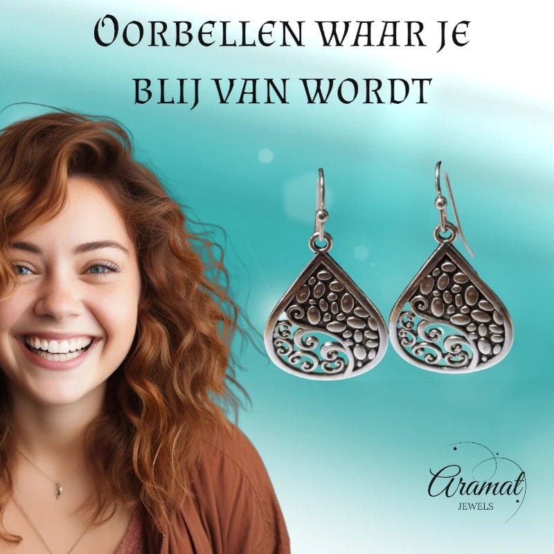 Druppel Oorhangers Antiek -