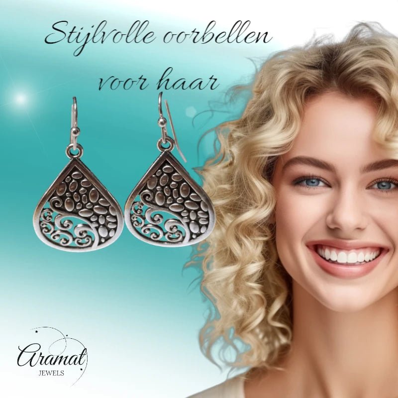 Druppel Oorhangers Antiek -