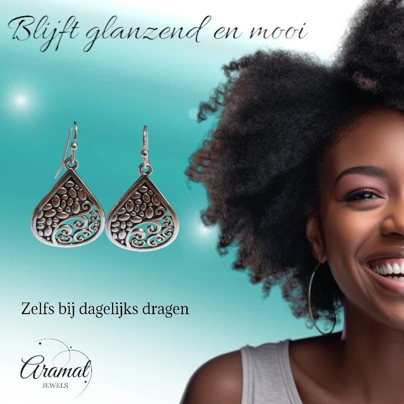 Druppel Oorhangers Antiek -