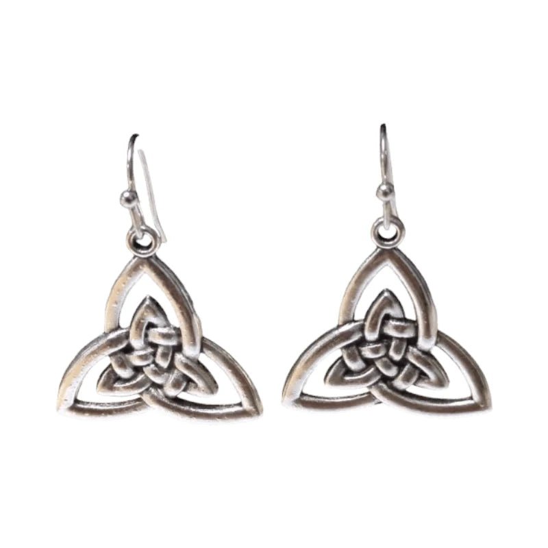 Boho Druppel Oorhangers met Keltisch Triquetra -