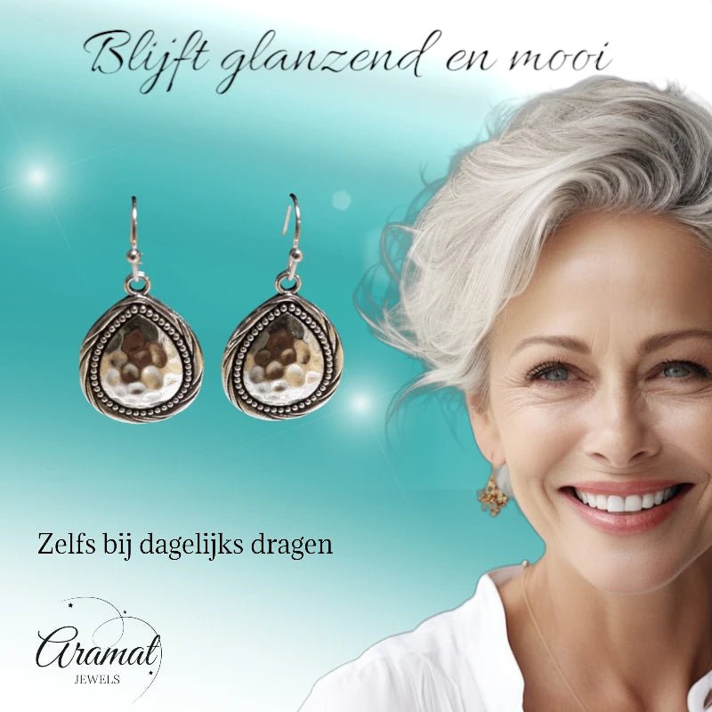 Sierlijke Druppel Oorhangers &acirc;&euro;&ldquo; Antieke Boho Stijl &acirc;&euro;&ldquo; 35x20mm -