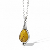 Gele Boho Ketting - Zinklegering - 33mm - Damesketting - Dames