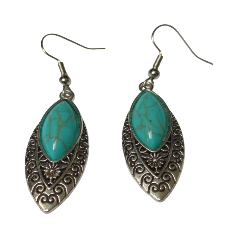 Bohemien Oorhangers met Ovale Hanger -
