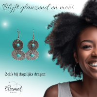 Bohemien Oorhangers met Dubbele Cirkels -