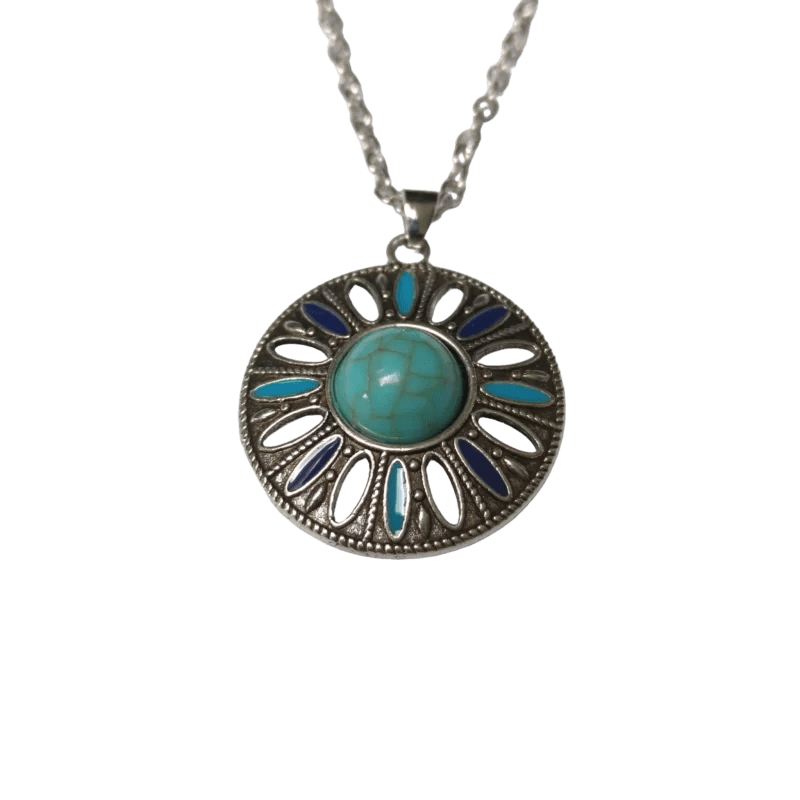 Boho Halsketting met ronde hanger - Dames