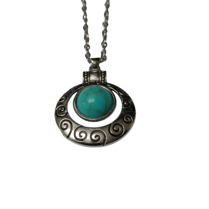 Bohemien Halsketting met Turquoise Steen - Dames