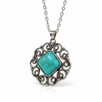 Boho Halsketting met Turquoise Steen - Dames