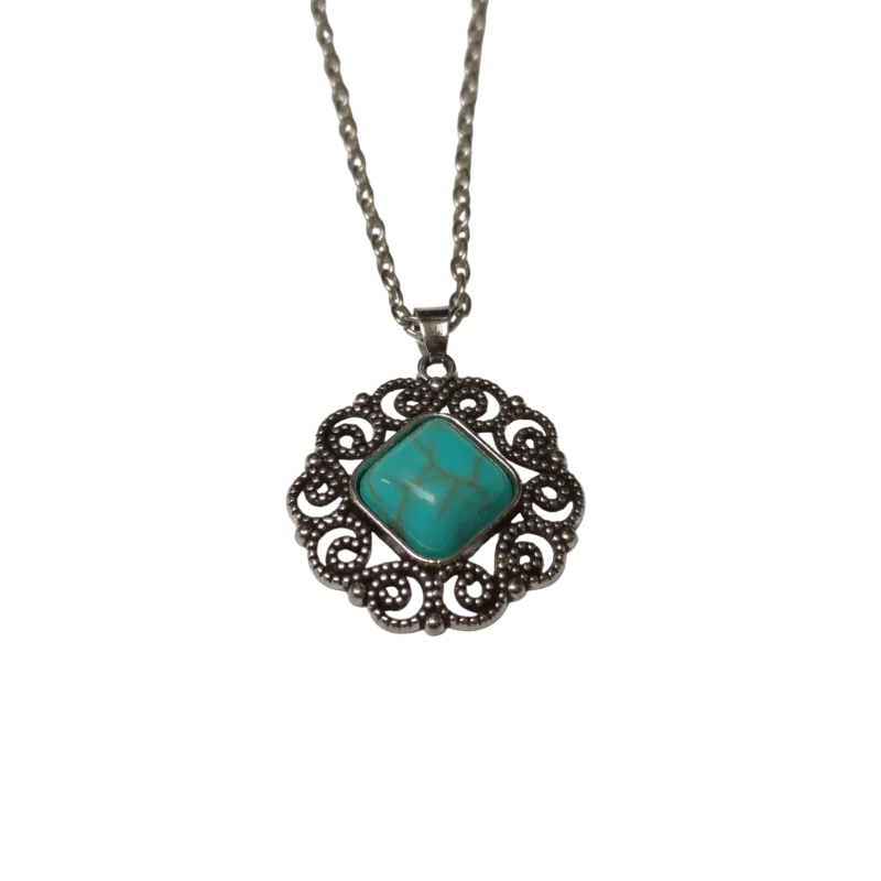 Boho Halsketting met Turquoise Steen - Dames