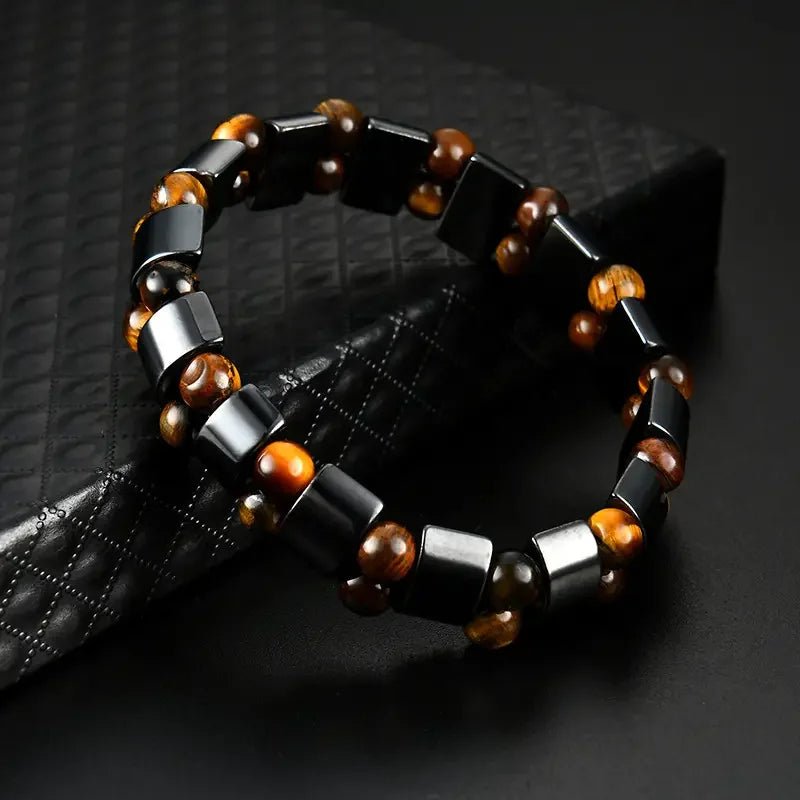 Verstelbare Tijgeroog Armband In Natuursteen - Unisex