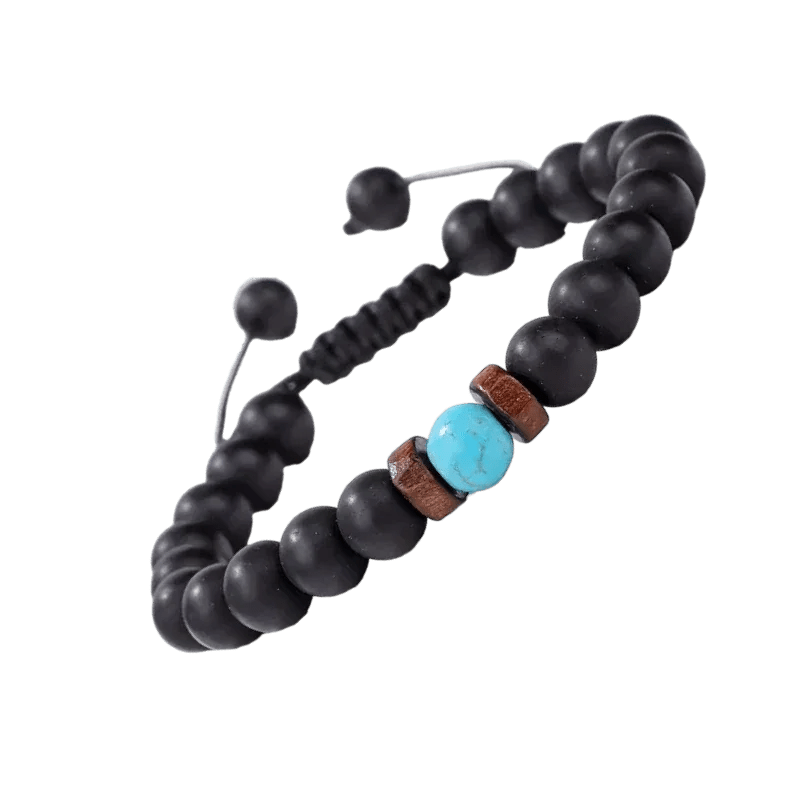 Verstelbare Turkoois Armband natuursteen - Unisex