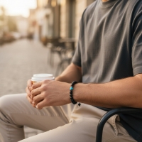 Verstelbare Turkoois Armband natuursteen - Unisex