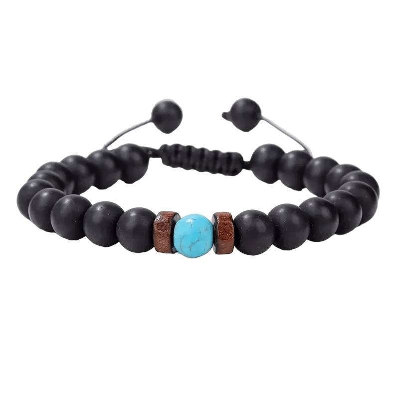 Verstelbare Turkoois Armband natuursteen - Unisex