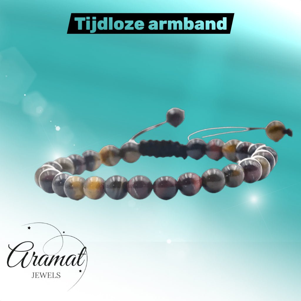 Meerkleurige Tijgeroog Armband