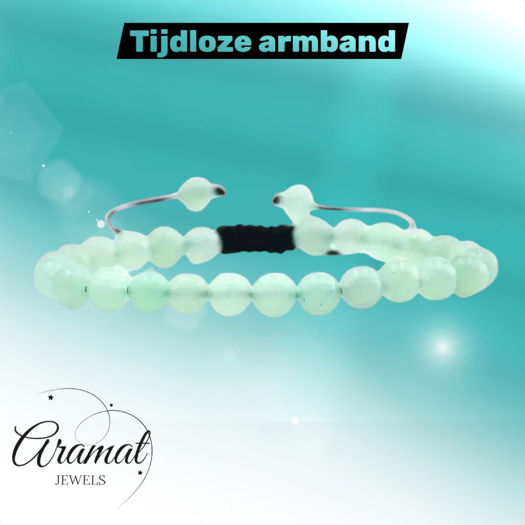 Verstelbare Armband Met Groene Aventurijn