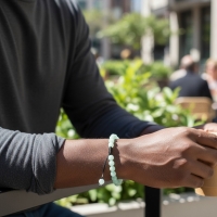 Verstelbare Armband Met Groene Aventurijn