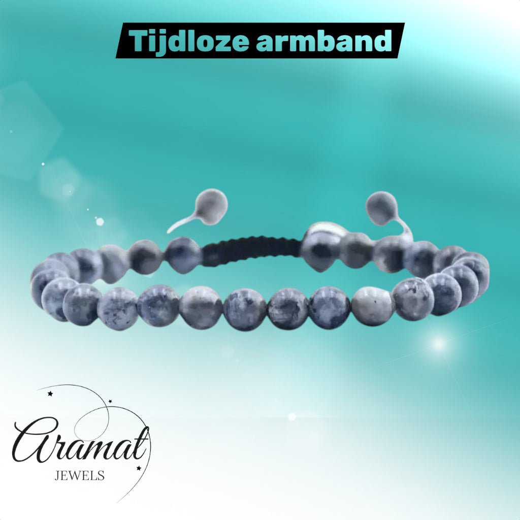 Verstelbare Larvikiet Labradoriet Armband - Unisex