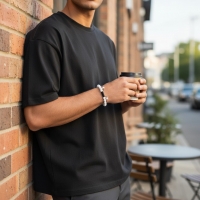 Verstelbare Wit Howliet Armband natuursteen - Unisex