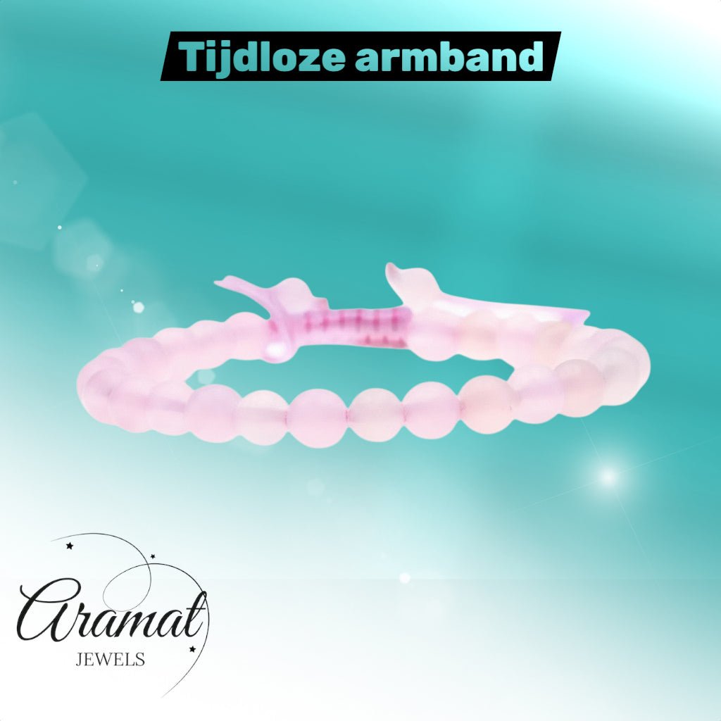 Roze Kwarts Armband verstelbaar - Unisex