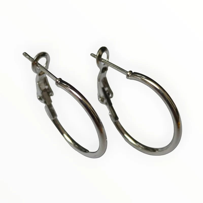 Oorringen &acirc;&euro;&ldquo; Klassieke Basic Hoepel Creolen RVS Zilverkleur (Diverse Maten) - 20mm