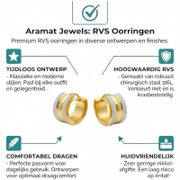 Huggies &acirc;&euro;&ldquo; Bicolor RVS Mat Zilver/Goud -