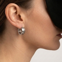 Greek Key Hoop Earrings -