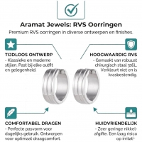 Zilverkleurige RVS Klapcreolen - 20 mm -