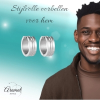 Zilverkleurige Stalen Oorbellen - Modern Design -