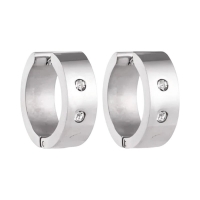 Grote Huggie Oorringen Kristal 20mm -