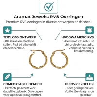 Gedraaide Goudkleurige Oorringen -