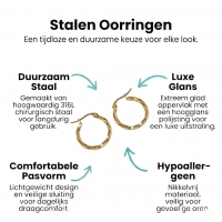 Gedraaide Goudkleurige Oorringen -