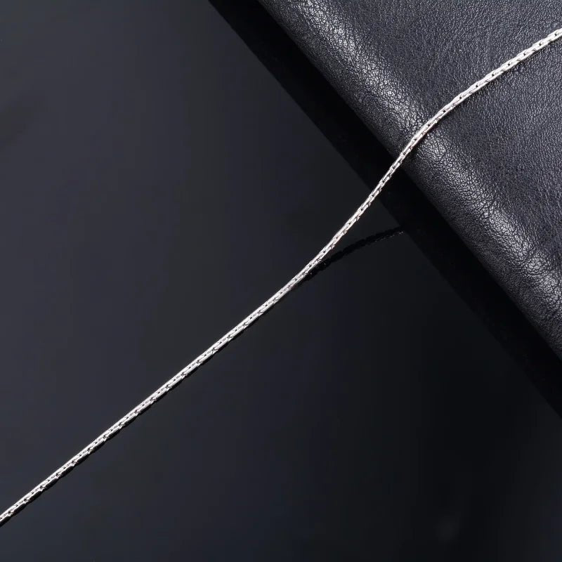 RVS Zilverkleurige Slangenketting unisex - 50cm / 1.6mm - Unisex
