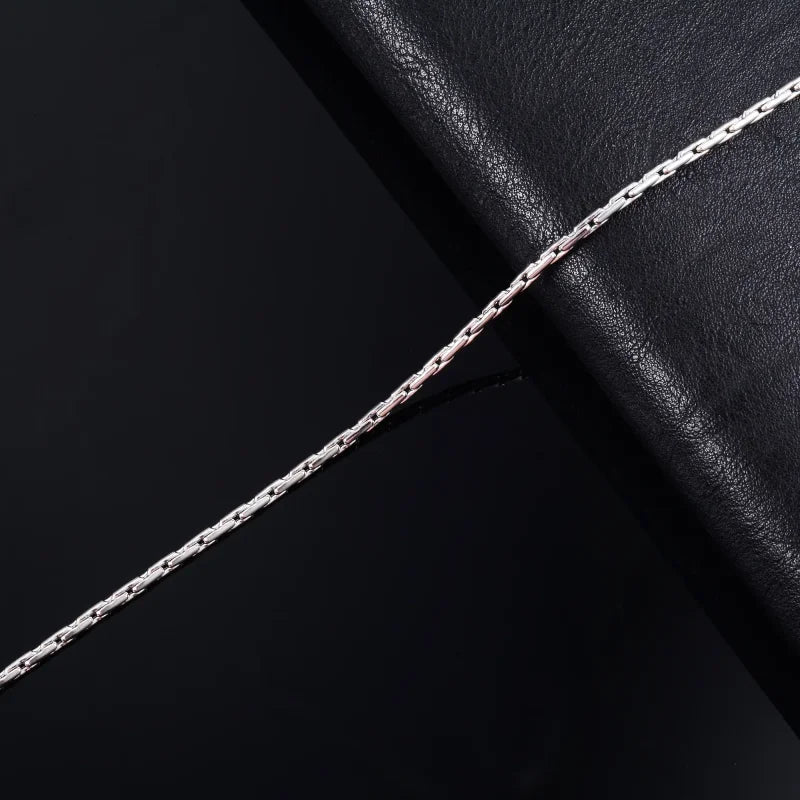 RVS Zilverkleurige Slangenketting unisex - 50cm / 1.6mm - Unisex