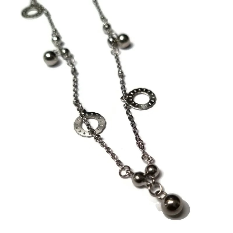 Stijlvolle Stalen Bedelketting - Dames