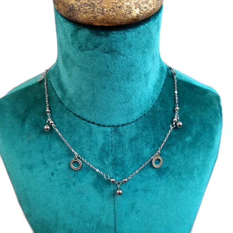 Stijlvolle Stalen Bedelketting - Dames