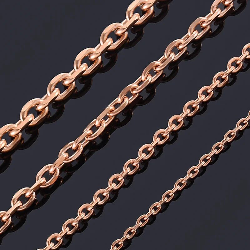 Moderne Ros&Atilde;&copy;gouden Anker Ketting - 45cm / 1.5mm - Unisex