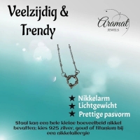 Ketting &acirc;&euro;&ldquo; Staal Bedelketting Bolletjes Schakel Zilverkleurig (2mm) - 40cm - Unise