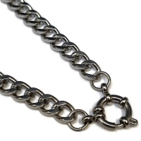 Zilverkleurige Stainless Steel Bedelketting - 7mm - 40cm - Unisex