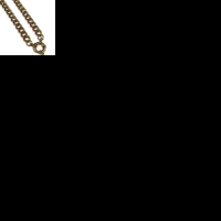 Stalen Bedelketting Gourmetschakel 7mm - Unieke Goudkleur - 40cm - Heren