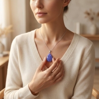 Lapis Lazuli Druppel Hanger natuursteen - Heren