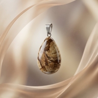Natuursteen Druppel Hanger - Heren