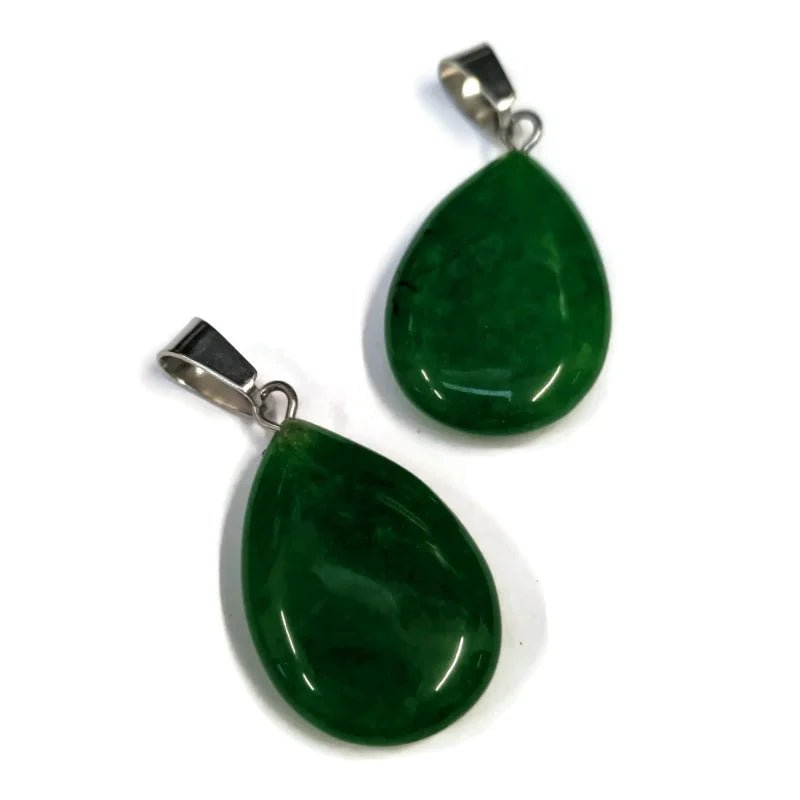 Maleisisch Jade Druppel Hanger natuursteen - Heren