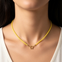 Gele Rocailles Kralenketting bedels - Goudkleur - Unisex