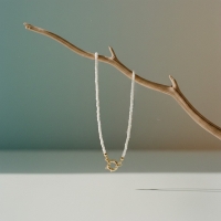 Kralen Bedelketting Met Witte Rocailles Mix en Match - Goudkleur - Unisex